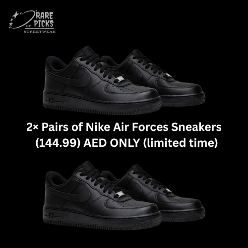 2× Pairs of Nike Air Force 1