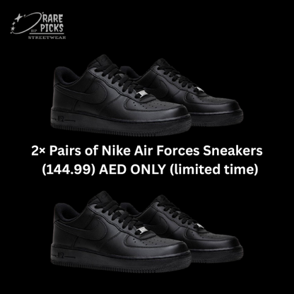 2× Pairs of Nike Air Force 1
